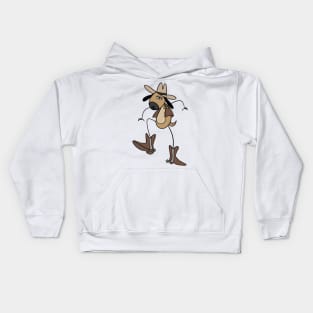 Cowboy Dog Kids Hoodie